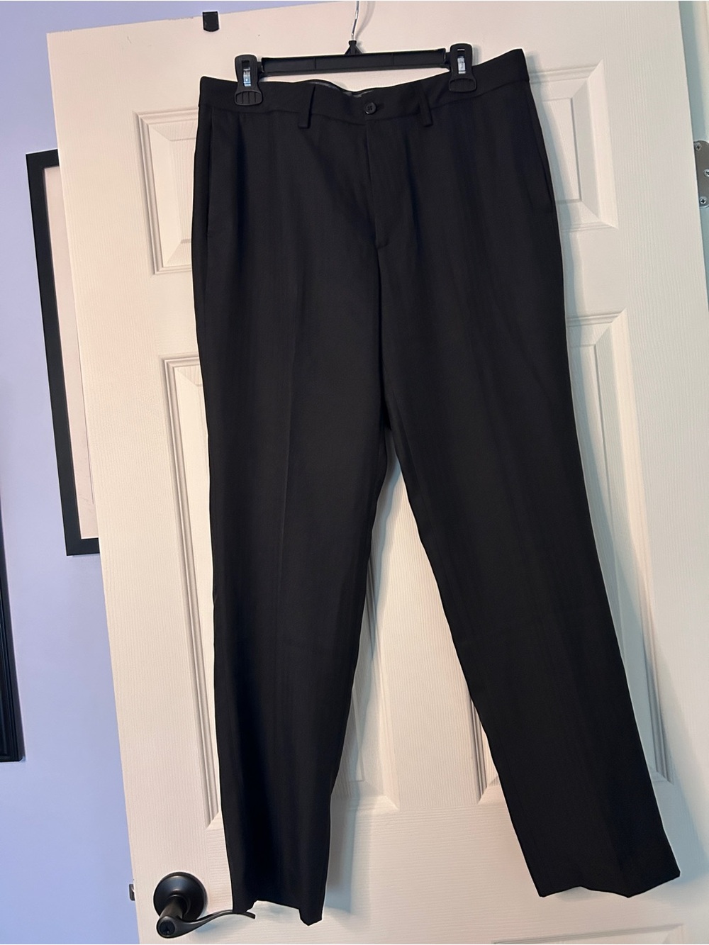 Chaps Men's Black Dress Trousers